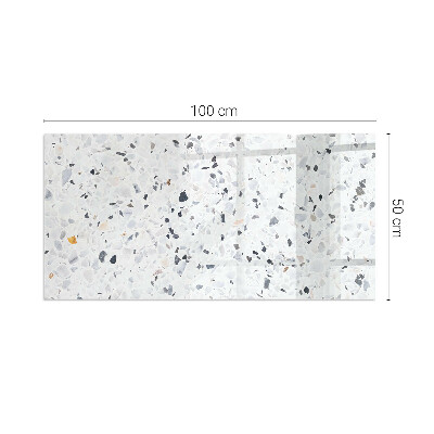 Vloerplaat voor houtkachel rechthoekig Steenpatroon met deeltjes