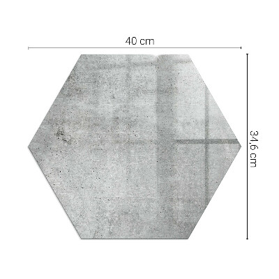 Plaat onder houtkachel hexagonal Ruw betonpatroon