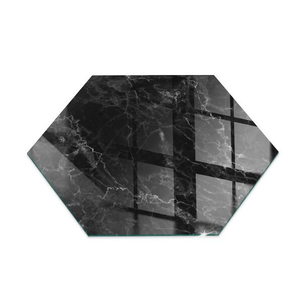 Vloerplaat openhaard hexagonal Stijlvol marmermotief