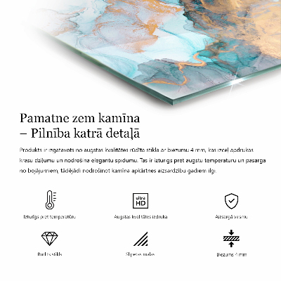 Vloerplaat openhaard hexagonal Abstract patroon met verschillende texturen