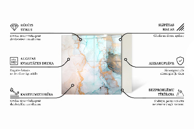Plaat onder houtkachel hexagonal Opstelling van mozaïekdecoraties