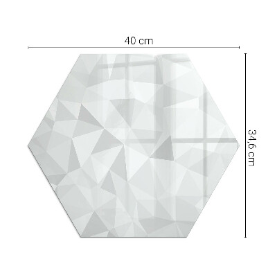 Plaat onder houtkachel hexagonal Geometrische abstractie in vormen