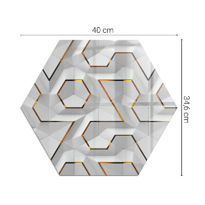 Kachel vloerplaat hexagonal Patroon van driedimensionale vormen
