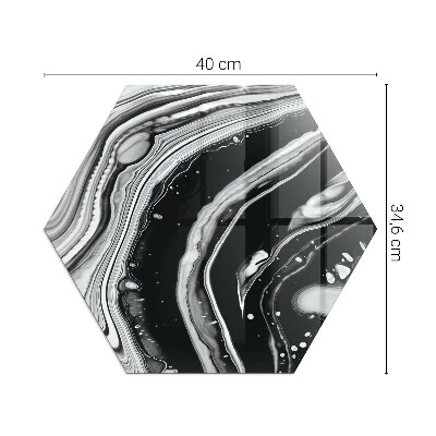 Plaat onder houtkachel hexagonal Abstracte golvende en lineaire patronen