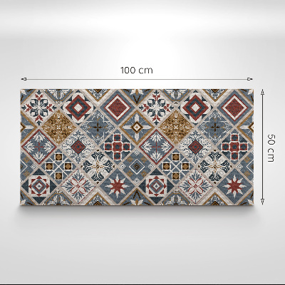 Wandpanelen pvc Pastelkleurig boho-patroon