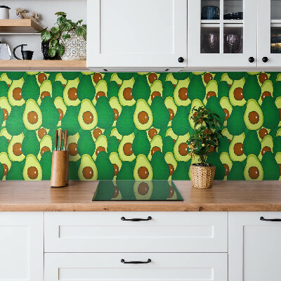 Pvc tegels Groene cartoonavocado