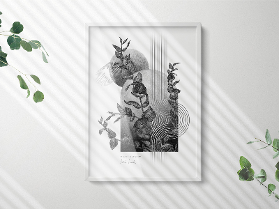 Wit moderne fotolijst voor foto 50x70 cm