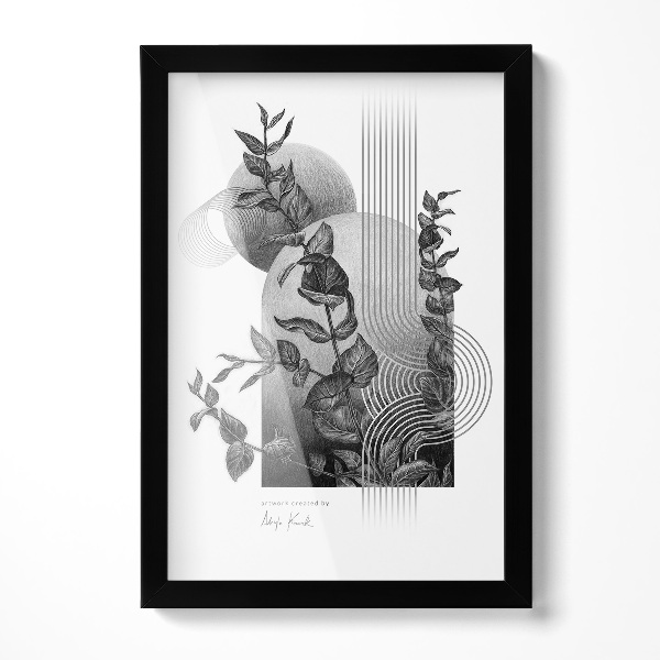 Zwart fotolijst 20x30 cm