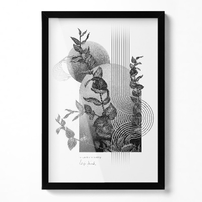 Zwarte schilderijlijst minimalistisch 40x60 cm