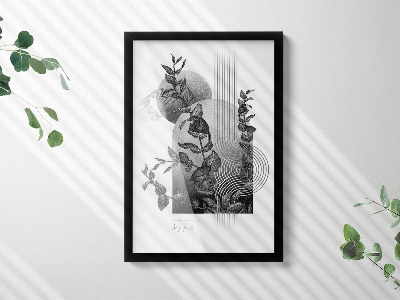 Zwarte schilderijlijst minimalistisch 40x60 cm