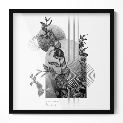 Moderne fotolijst zwart 50x50 cm