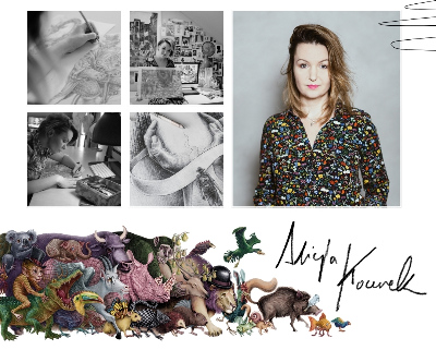 Goud zwarte fotolijst om op te hangen 50x70 cm