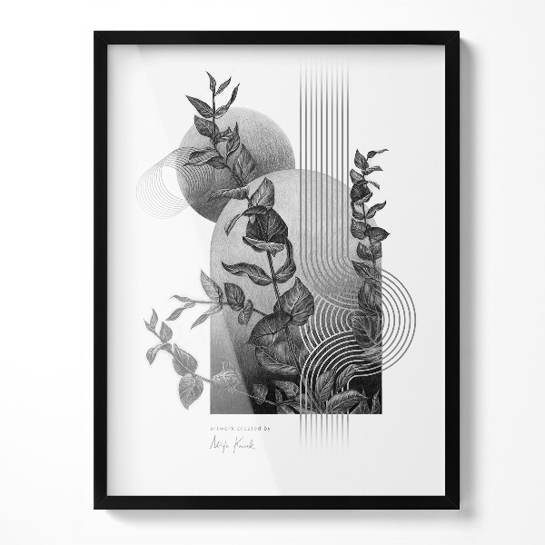 Minimalistische fotolijst zwart 60x80 cm