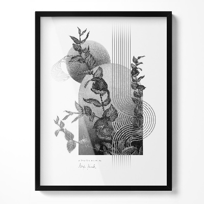 Minimalistische fotolijst zwart 60x80 cm