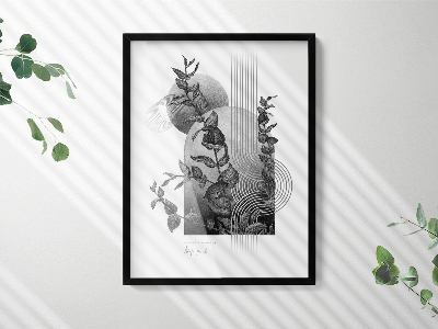 Minimalistische fotolijst zwart 60x80 cm