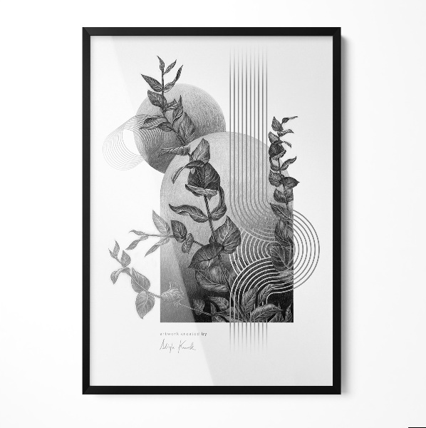 Zwart fotolijst 70x100 cm