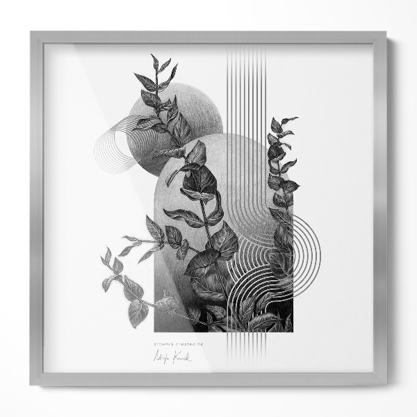 Zilveren fotolijst 50x50 cm