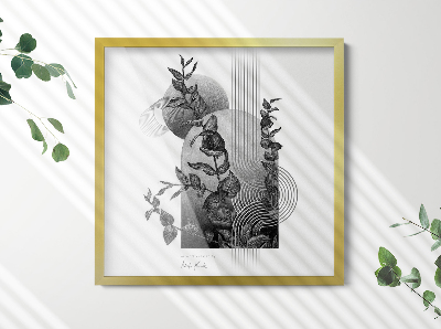 Gouden fotolijst voor aan de muur 50x50 cm