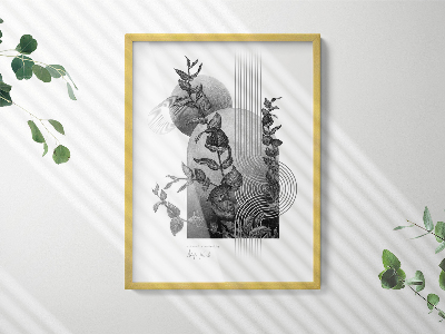 Gouden fotolijst strak design 60x80 cm