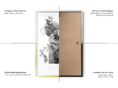 Gouden fotolijst strak design 60x80 cm