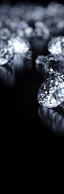 Rolgordijn voor raam met diamanten en schittering