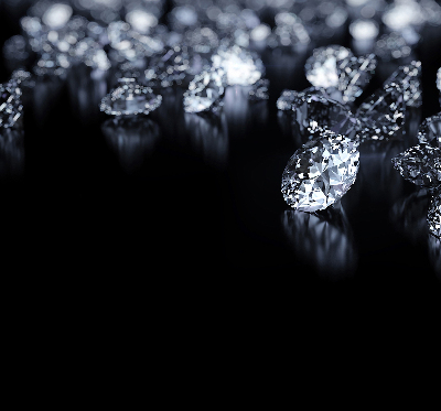 Rolgordijn voor raam met diamanten en schittering