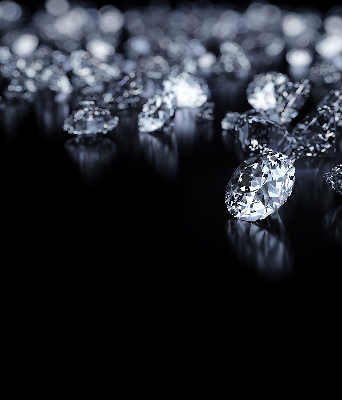 Rolgordijn voor raam met diamanten en schittering
