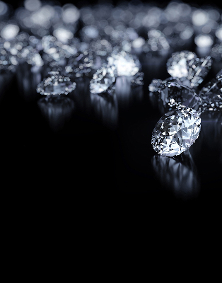 Rolgordijn voor raam met diamanten en schittering
