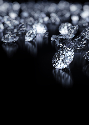 Rolgordijn voor raam met diamanten en schittering