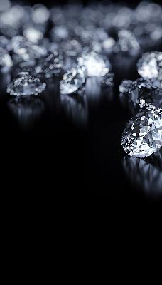 Rolgordijn voor raam met diamanten en schittering