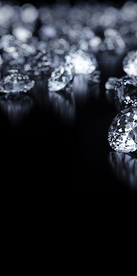 Rolgordijn voor raam met diamanten en schittering