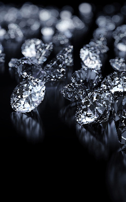 Rolgordijn voor raam met diamanten en schittering