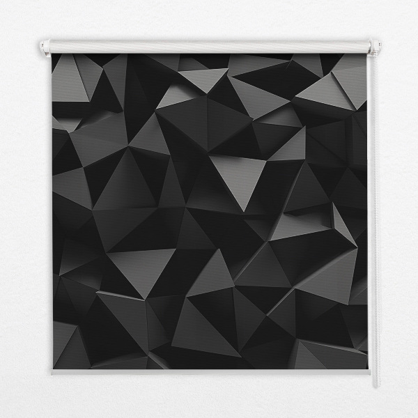 Binnengordijn in zwart origami