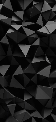 Binnengordijn in zwart origami