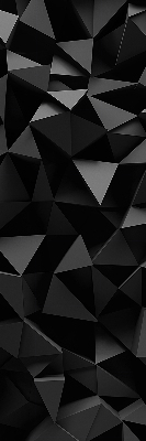 Binnengordijn in zwart origami