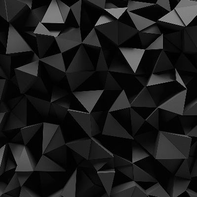 Binnengordijn in zwart origami