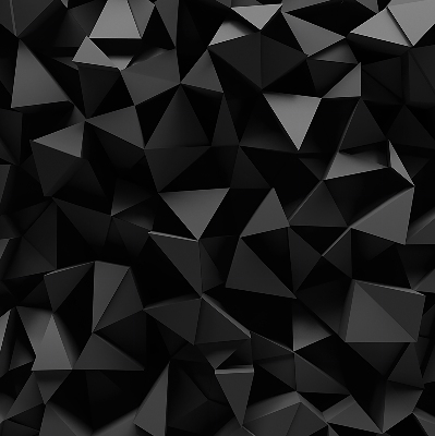 Binnengordijn in zwart origami