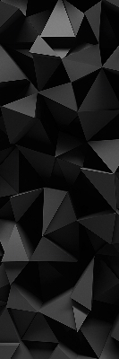 Binnengordijn in zwart origami