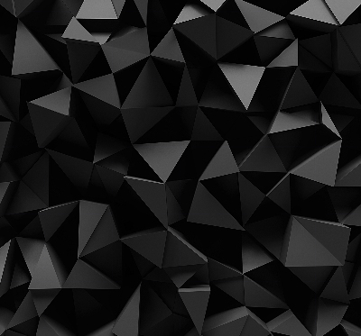 Binnengordijn in zwart origami