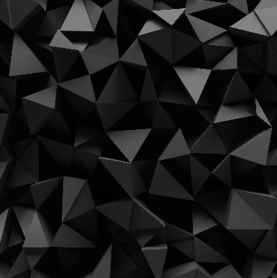 Binnengordijn in zwart origami