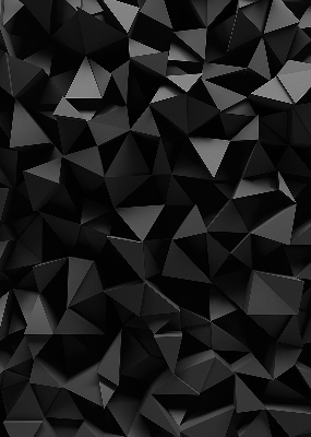 Binnengordijn in zwart origami