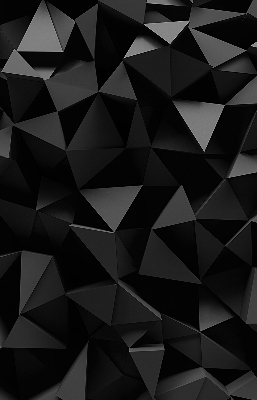 Binnengordijn in zwart origami