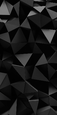 Binnengordijn in zwart origami