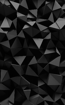 Binnengordijn in zwart origami