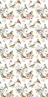 Binnengordijn met vogels op de takken