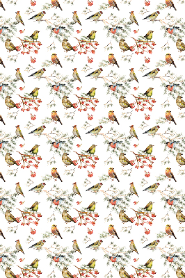 Binnengordijn met vogels op de takken