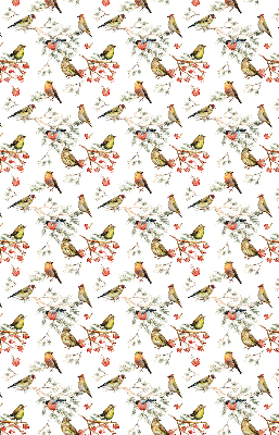 Binnengordijn met vogels op de takken
