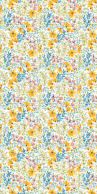 Stoffen rolgordijn met bloemenprint