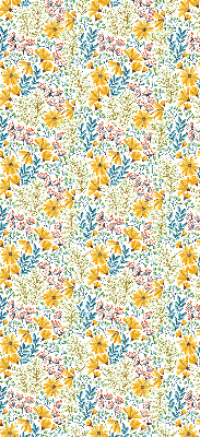 Stoffen rolgordijn met bloemenprint