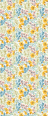 Stoffen rolgordijn met bloemenprint